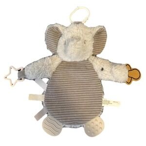 Dreamgro Baby Gray Elephant Lovey Gray Infant Plush Security Blanket Toy  New